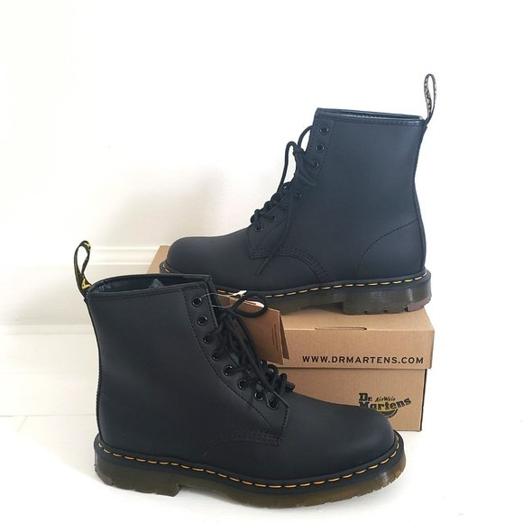 NEW Dr Doc Martens 1469 SR Black Safety Shoe Boots Men's US 11 Womens US 12 - Picture 2 of 8